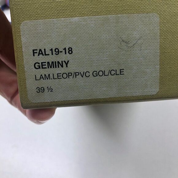 Rupert Sanderson Leopard Leather PVC Clear Side Heeled Pumps Womens Size 39.5 - Picture 10 of 11